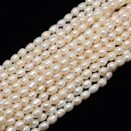 Natural Cultured Freshwater Pearl Beads Strands PEAR-L001-B-03-1