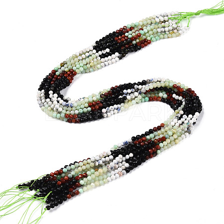 Natural Mixed Gemstone Beads Strands G-D080-A01-02-08-1