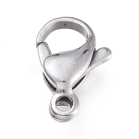 Tarnish Resistant 316 Surgical Stainless Steel Lobster Claw Clasps X-STAS-M281-01P-E-1