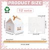 House Shaped Kraft Paper Folding Gift Box with Hollow Window and Ribbon AJEW-WH0166-88B-2