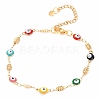 304 Stainless Steel Link Bracelets BJEW-O183-14G-1
