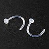 Acrylic L-Shaped Nose Ring AJEW-YW0001-06J-3