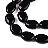 Natural Black Stone Beads Strands G-M206-47-3