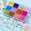 226.8g 12 Color 12/0 Baking Paint Glass Seed Beads SEED-YW0001-78-4