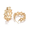 Ion Plating(IP) Hollow Star 304 Stainless Steel Hoop Earrings for Women X-STAS-A057-14G-2