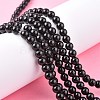 Synthetic Black Stone Beads Strands X-GSR6mmC044-4