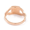 Square 304 Stainless Steel Finger Ring foe Women RJEW-C086-13-RG-3