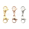 3Pcs 3 Colors 304 Stainless Steel Double Lobster Claw Clasps STAS-YW0001-52B-1