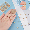 Beebeecraft 120Pcs 4 Style Brass Crimp Beads Covers KK-BBC0004-51-3