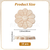 10Pcs Carved Wooden Display Decorations AJEW-GF0013-54-2