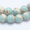 Synthetic Imperial Jasper Beads Strands G-F531-12mm-H03-3