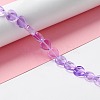 Transparent Glass Beads Strand GLAA-F112-03D-2