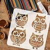 PET Hollow Out Drawing Painting Stencils DIY-WH0391-0244-3