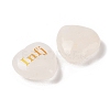 Natural Quartz Crystal Heart Engraving MBTI Figurines Statues for Home Office Desk Decorations G-K353-05C-2