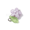 Imitation Pearl Acrylic Pendants PALLOY-JF04335-02-5