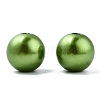 Spray Painted ABS Plastic Imitation Pearl Beads OACR-T015-05B-09-2