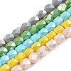 Electroplate Glass Beads Strands EGLA-N002-13-A-1