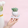 Transparent Glass Display Pedestals ODIS-WH0038-298B-4
