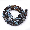 Natural Fire Crackle Agate Beads Strands G-S346-8mm-03-2