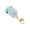 Hydrangea Acrylic & Glass Seed Beads Pendant Decorations HJEW-MZ00217-5