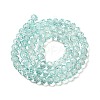 Transparent Baking Paint Glass Beads Strands DGLA-A034-T6mm-D01-2