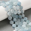 Natural Aquamarine Beads Strands G-P534-A08-01-2