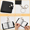 CHGCRAFT 4 Sest 2 Colors 2 Inch Leather Cover Mini Photocard Holder Book AJEW-CA0003-95-5
