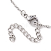 Braided 201 Stainless Steel Macrame Pouch Necklace Making NJEW-JN04717-4