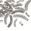 20Pcs 10 Style Tibetan Style Alloy Tube Beads TIBEB-CD0001-06AS-3