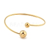 Ion Plating(IP) 304 Stainless Steel Cuff Bangles BJEW-P331-15G-2