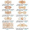 CRASPIRE 20 Sets 10 Styles Alloy Snap Lock Clasps FIND-CP0001-42-2
