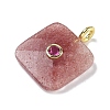 Natural Mixed Gemstone Faceted Pendants G-C274-03-G-3