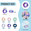 120Pcs 6 Colors Transparent Glass European Beads GLAA-TA0004-07-5