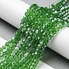Transparent Electroplate Glass Beads Strands EGLA-A039-T2mm-A03-4