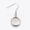 Stainless Steel Dangle Earrings LS-EJEW-WH0001-A02-1