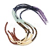 Chakra Natural Red Jasper & Yellow Jade & Green Aventurine & Tiger Eye & Sodalite & Amethyst Beads Strands X-G-NH0002-E02-4mm-1