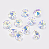Faceted Glass Rhinestone Charms LS-X-RGLA-F049-8mm-001AB-1