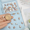 Beebeecraft 40Pcs 2 Styles Natural Cultured Freshwater Pearl Oval Charms FIND-BBC0002-57-3