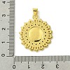 Brass Micro Pave Clear Cubic Zirconia Pendants KK-H472-49G-3