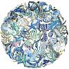 50Pcs Sea Animals PET Cartoon Stickers STIC-T0001-06-2