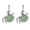 Natural Green Aventurine Pendants G-D102-01P-02-1