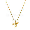 304 Stainless Steel Alphabet Pendant Necklaces for Men and Women GP1122-24-1