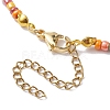 Glass Beaded Necklaces NJEW-JN04661-6