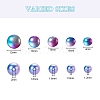 497Pcs 5 Style Rainbow ABS Plastic Imitation Pearl Beads OACR-YW0001-07C-3