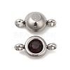 304 Stainless Steel Single Rhinestone Connector Charms STAS-E194-13P-11-2