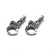 Thai 925 Sterling Silver Lobster Claw Clasps STER-L057-005AS-1