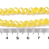 Baking Electroplate Glass Beads Strands DGLA-A039-J6MM-B23-4