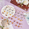 6Pcs 6 Styles Brass & Alloy Enamel Charms Baseball Cap Chain AJEW-GO00040-4