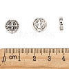 Antique Silver Tone Saint Benedict Medal Tibetan Style Alloy Beads X-TIBEB-A20405-AS-LF-5