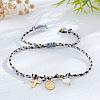 Religion Brass & Natural Shell Charm Bracelets LS-KR4902-9-1